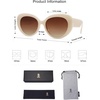 image:imageSOJOS Retro Cat Eye Polarized Sunglasses Womens Vintage Shades Trendy Designer Sun Glasses UV Protection SJ2261CreamBrown