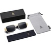 image:imageSOJOS Retro Fashion Rectangle Sunglasses Womens Mens Vintage Trendy Square Shades SJ1162Bight GoldGrey
