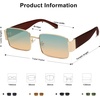 image:imageSOJOS Retro Fashion Rectangle Sunglasses Womens Mens Vintage Trendy Square Shades SJ1162GoldGreen  Brown