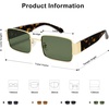 image:imageSOJOS Retro Fashion Rectangle Sunglasses Womens Mens Vintage Trendy Square Shades SJ1162GoldGreen