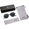 image:imageSOJOS Retro Hexagon Square Polarized Sunglasses for Women Men Vintage Hexagonal Polygon Shades SJ1101BlackGrey