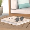 image:imageSOJOS Retro Hexagon Square Polarized Sunglasses for Women Men Vintage Hexagonal Polygon Shades SJ1101BlackGrey