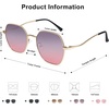 image:imageSOJOS Retro Hexagon Square Polarized Sunglasses for Women Men Vintage Hexagonal Polygon Shades SJ1101GoldPurple Grading
