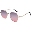image:imageSOJOS Retro Hexagon Square Polarized Sunglasses for Women Men Vintage Hexagonal Polygon Shades SJ1101GoldPurple Grading
