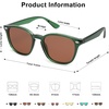 image:imageSOJOS Retro Kids Square Polarized Sunglasses for Girls Boys Age 310 UV400 Protection De Sol Gafas SK5616GreenBrown Lens