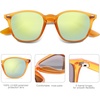 image:imageSOJOS Retro Kids Square Polarized Sunglasses for Girls Boys Age 310 UV400 Protection De Sol Gafas SK5616OrangeMirrored Yellow Lens