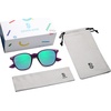 image:imageSOJOS Retro Kids Square Polarized Sunglasses for Girls Boys Age 310 UV400 Protection De Sol Gafas SK5616PurpleMirrored Green Lens