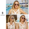 image:imageSOJOS Retro Large Aviator Sunglasses for Women Men Classic UV400 Oversized Aviators SJ2315KhakiGradient Brown