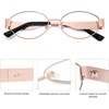 image:imageSOJOS Retro Oval Blue Light Blocking Glasses for WomenTrendy Blue Light Computer Glasses Metal Frame Eyewear SJ5434BShiny Rose Gold