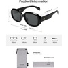 image:imageSOJOS Retro Oval Oversized Polarized Sunglasses for Women UV400 Designer Shades Lentes De Sol Para Mujer SJ2621ABlack FrameGrey Lens