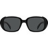 image:imageSOJOS Retro Oval Oversized Polarized Sunglasses for Women UV400 Designer Shades Lentes De Sol Para Mujer SJ2621ABlack FrameGrey Lens