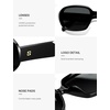 image:imageSOJOS Retro Oval Oversized Polarized Sunglasses for Women UV400 Designer Shades Lentes De Sol Para Mujer SJ2621ABlack FrameGrey Lens