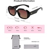 image:imageSOJOS Retro Oval Oversized Polarized Sunglasses for Women UV400 Designer Shades Lentes De Sol Para Mujer SJ2621ABlack FrameRed Lens