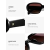 image:imageSOJOS Retro Oval Oversized Polarized Sunglasses for Women UV400 Designer Shades Lentes De Sol Para Mujer SJ2621ABlack FrameRed Lens