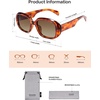 image:imageSOJOS Retro Oval Oversized Polarized Sunglasses for Women UV400 Designer Shades Lentes De Sol Para Mujer SJ2621AOrange Tortoise FrameCoffee Lens