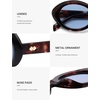 image:imageSOJOS Retro Oval Polarized Sunglasses for Women Trendy Sun Glasses Vintage Shades UV400 SJ2394