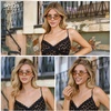 image:imageSOJOS Retro Oval Sunglasses for Women Men Polarized Trendy Narrow Shades UV400 Womens Mens Sun Glasses SJ1263 Matte Black FrameLight Brown Lens