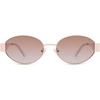 image:imageSOJOS Retro Oval Sunglasses for Women Trendy Classic Shades UV400 Protection SJ1256Rose GoldPink Lens