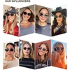 image:imageSOJOS Retro Oval Sunglasses for Women Trendy Classic Shades UV400 Protection SJ1256Shiny GoldBrown Lens