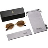 image:imageSOJOS Retro Oval Sunglasses for Women Trendy Classic Shades UV400 Protection SJ1256Shiny GoldGradient Brown