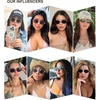 image:imageSOJOS Retro Oval Sunglasses for Women Trendy Classic Shades UV400 Protection SJ1256Shiny GoldOrange Lens