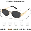 image:imageSOJOS Retro Oval Sunglasses for Women Trendy Classic Shades UV400 Protection SJ1256TortoisegoldGrey Lens
