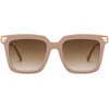 image:imageSOJOS Retro Oversized Square Sunglasses for Women Trendy Vintage Shades Classic Big Sun Glasses UV400 SJ2216ALight BrownGradient Brown