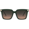image:imageSOJOS Retro Oversized Square Sunglasses for Women Trendy Vintage Shades Classic Big Sun Glasses UV400 SJ2216AOliveGradient Green to Pink