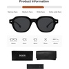 image:imageSOJOS Retro Polygon Round Polarized Sunglasses for Men WomenVintage Italian Acetate Frame Hand Made Style SJ2667Black