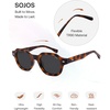 image:imageSOJOS Retro Polygon Round Polarized Sunglasses for Men WomenVintage Italian Acetate Frame Hand Made Style SJ2667Demi