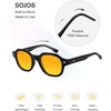 image:imageSOJOS Retro Polygon Round Polarized Sunglasses for Men WomenVintage Italian Acetate Frame Hand Made Style SJ2667Orange