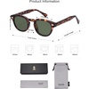 image:imageSOJOS Retro Small Round Sunglasses for Men Women Trendy Circle Style UV400 Lenses Unisex Sun Glasses SJ2251Amber TortoiseGreen