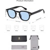 image:imageSOJOS Retro Small Round Sunglasses for Men Women Trendy Circle Style UV400 Lenses Unisex Sun Glasses SJ2251BlackBlue