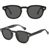 image:imageSOJOS Retro Small Round Sunglasses for Men Women Trendy Circle Style UV400 Lenses Unisex Sun Glasses SJ2251BlackGrey