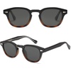 image:imageSOJOS Retro Small Round Sunglasses for Men Women Trendy Circle Style UV400 Lenses Unisex Sun Glasses SJ2251BlacktortoiseGrey