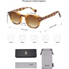 image:imageSOJOS Retro Small Round Sunglasses for Men Women Trendy Circle Style UV400 Lenses Unisex Sun Glasses SJ2251Brown PatternBrown Grading