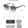 image:imageSOJOS Retro Small Round Sunglasses for Men Women Trendy Circle Style UV400 Lenses Unisex Sun Glasses SJ2251BrownBluishgrey