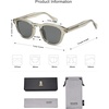 image:imageSOJOS Retro Small Round Sunglasses for Men Women Trendy Circle Style UV400 Lenses Unisex Sun Glasses SJ2251Crystal GreyGrey