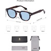 image:imageSOJOS Retro Small Round Sunglasses for Men Women Trendy Circle Style UV400 Lenses Unisex Sun Glasses SJ2251Dark TortoiseBlue