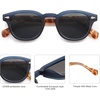 image:imageSOJOS Retro Small Round Sunglasses for Men Women Trendy Circle Style UV400 Lenses Unisex Sun Glasses SJ2251Matte Dark BlueGrey