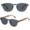 image:imageSOJOS Retro Small Round Sunglasses for Men Women Trendy Circle Style UV400 Lenses Unisex Sun Glasses SJ2251Matte Dark BlueGrey