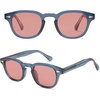 image:imageSOJOS Retro Small Round Sunglasses for Men Women Trendy Circle Style UV400 Lenses Unisex Sun Glasses SJ2251Navy BlueLight Red