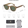image:imageSOJOS Retro Small Round Sunglasses for Men Women Trendy Circle Style UV400 Lenses Unisex Sun Glasses SJ2251Olive GreenDark Green