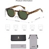 image:imageSOJOS Retro Small Round Sunglasses for Men Women Trendy Circle Style UV400 Lenses Unisex Sun Glasses SJ2251TortoiseDark Green