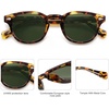 image:imageSOJOS Retro Small Round Sunglasses for Men Women Trendy Circle Style UV400 Lenses Unisex Sun Glasses SJ2251TortoiseDark Green