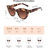 image:imageSOJOS Retro Small Vintage Cat Eye Sunglasses for Women Cute Fashion UV400 Sunnies SJ2939Dark TortoiseGradient Brown