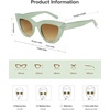 image:imageSOJOS Retro Small Vintage Cat Eye Sunglasses for Women Cute Fashion UV400 Sunnies SJ2939Milky GreenBrown