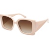 image:imageSOJOS Retro Square Polarized Womens Sunglasses Trendy Oversized Large Womens Big Shades SJ2224Solid Cream