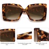 image:imageSOJOS Retro Square Polarized Womens Sunglasses Trendy Oversized Large Womens Big Shades SJ2224Tortoise