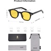 image:imageSOJOS Retro Square Sunglasses for Women Men Vintage Shades UV Protection Sunnies SJ2316BlackNight Vision